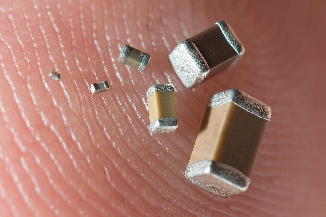 Surface-mount device on a fingertip